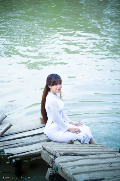 Áo dài trắng thanh thoát nữ sinh [I0PYDA]