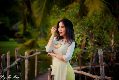 Áo dài trắng dịu dàng áo dài trắng [MLP6C5]