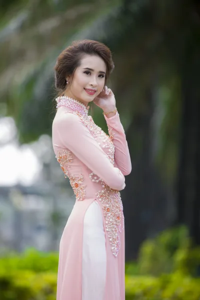 Áo dài hồng thanh xuân [TK4EOL]