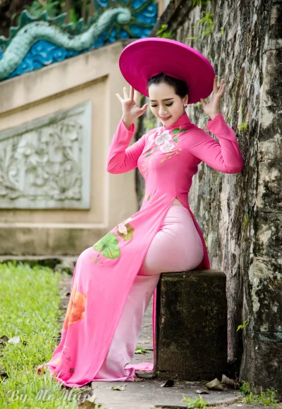 Truyền thống áo dài hồng cuốn hút áo dài hồng [Q0SSR7]