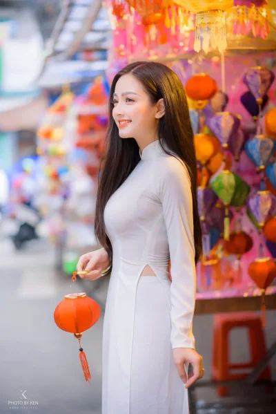 Thuần Việt áo dài trắng quỳnh trâm [JWDJRJ]