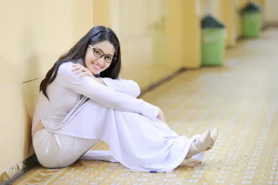 Tà áo dài áo dài trắng duyên thầm lớp học [7WUKDT]