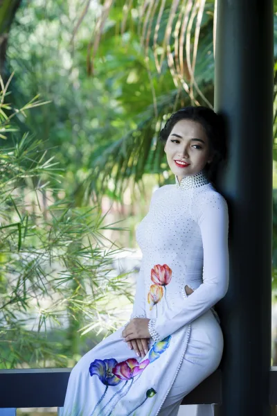 Nét đẹp áo dài áo dài trắng thanh xuân áo dài trắng [JOWJKC]