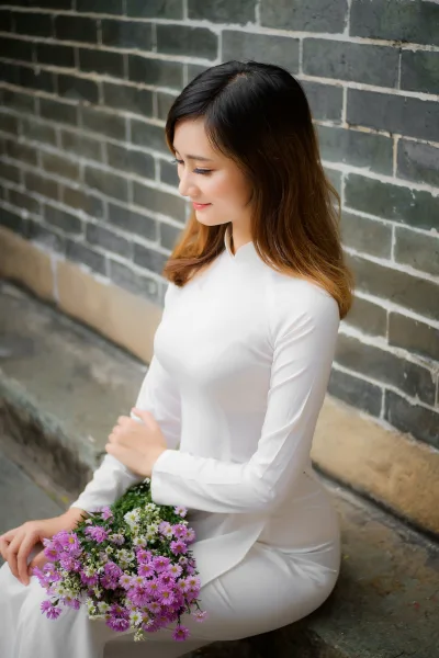 Áo dài trắng tinh khôi hút hồn [JPVSD0]