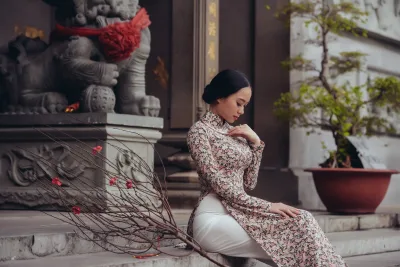 Áo dài họa tiết e ấp áo dài họa tiết [ZPEWTR]