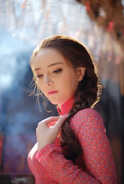 Bộ ảnh áo dài đỏ sang trọng [S6YWJ0]