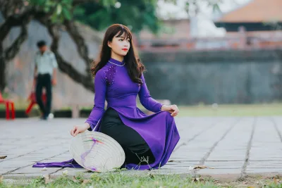 Áo dài tím tuyển chọn [1LBLGY]