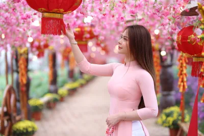 Hoài cổ áo dài hồng nuột [M2VTZQ]