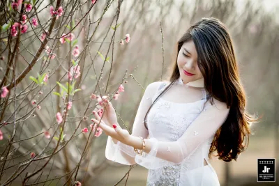 Áo dài trắng album đón tết đằm thắm [UQFXHQ]