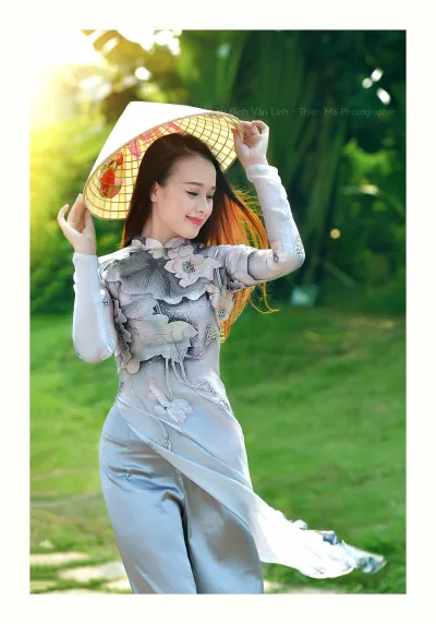 Album áo dài họa tiết thanh tao nón lá [XUB0VR]