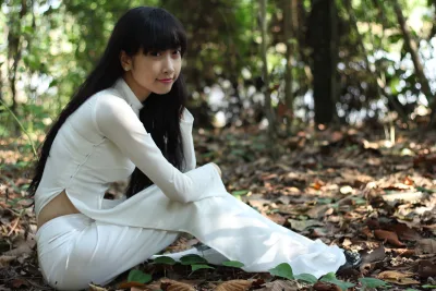 Áo dài trắng hài hòa [ES4ZXY]