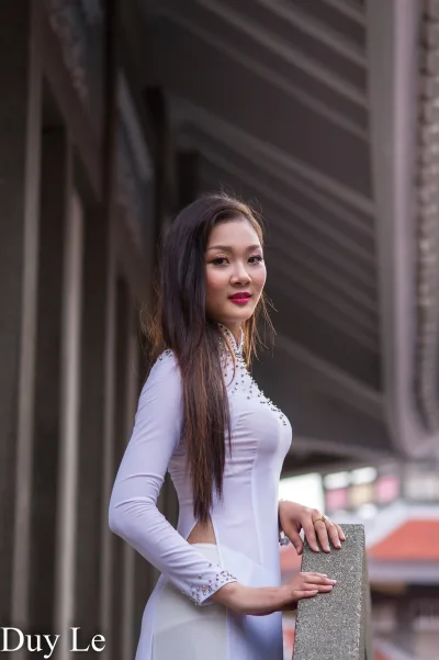 Tà áo dài áo dài trắng kiêu sa thướt tha [BVR23J]