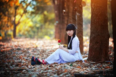 E ấp áo dài trắng áo dài trắng [V2NVUH]