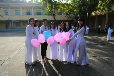 Áo dài trắng girl xinh kỷ yếu hoài cổ [AY3KHX]