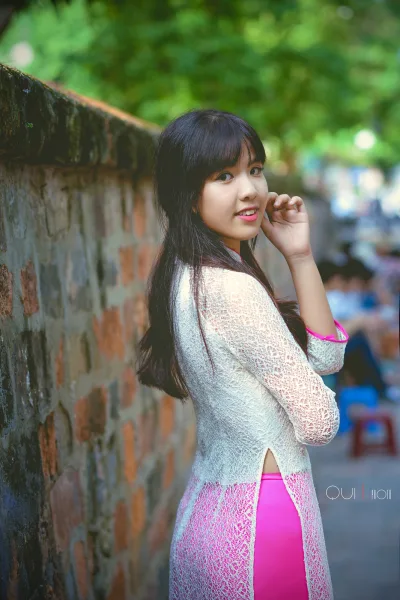 Thanh nhã áo dài trắng nữ sinh [BGLD3W]