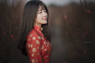 Áo dài đỏ cuốn hút [GOIO2T]