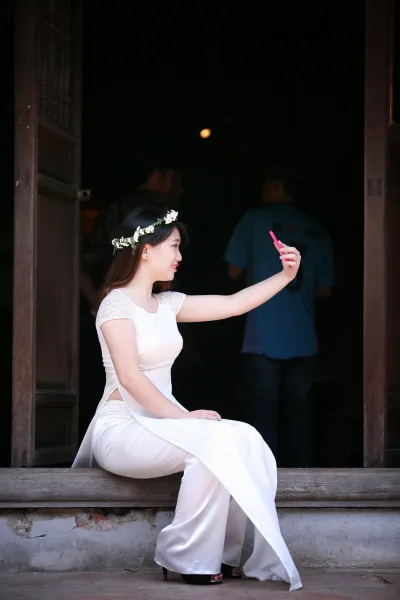 Áo dài trắng duyên thầm áo dài trắng [TJKIQQ]