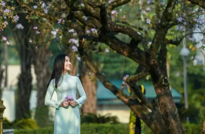Áo dài trắng bộ ảnh nắng cuốn hút [LJDLMG]