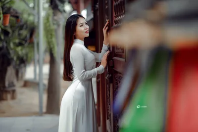 Thanh thoát áo dài trắng [MQ9WSL]