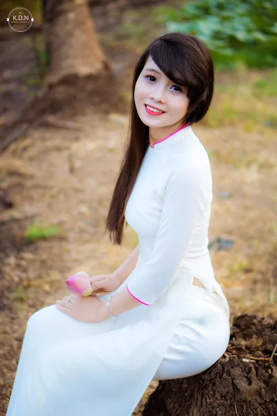Áo dài trắng hút hồn áo dài trắng [PTOI5S]
