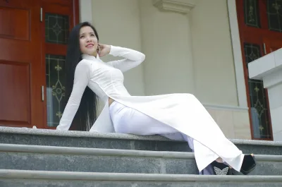 Áo dài trắng sang trọng [HSC1ST]