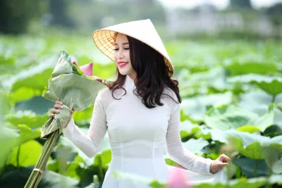 Áo dài trắng rửa mắt với ảnh áo dài trắng trang nhã [FZYNIA]