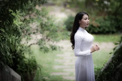 Album áo dài trắng truyền thống áo dài trắng [TXBDZK]