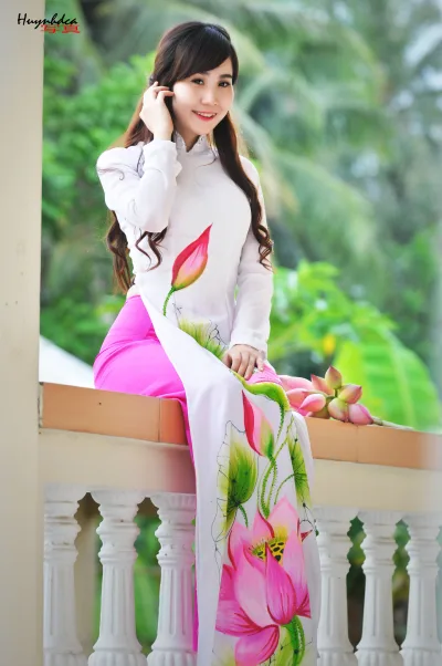 Áo dài hồng cách tân áo dài hồng tuyển chọn [N09ILA]
