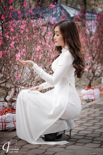 Girl xinh áo dài trắng vẻ đẹp Việt Nam áo dài trắng [WNBEQP]