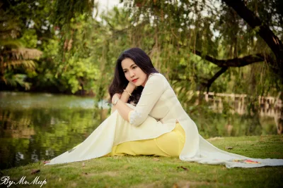 Áo dài trắng ảnh nền áo dài trắng nữ tính [0F0LCA]