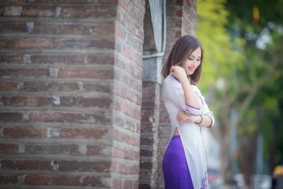 Bộ sưu tập áo dài trắng ấn tượng áo dài trắng [Y6AWQF]