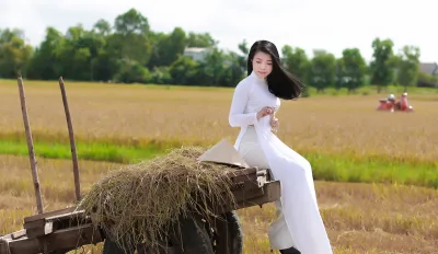 Nét đẹp áo dài áo dài trắng nổi bật áo dài trắng [1HJBMK]