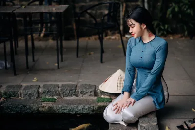Album áo dài xanh cổ điển [ZN2KQ5]