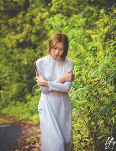 Áo dài trắng nổi bật nữ sinh [CTK5SM]