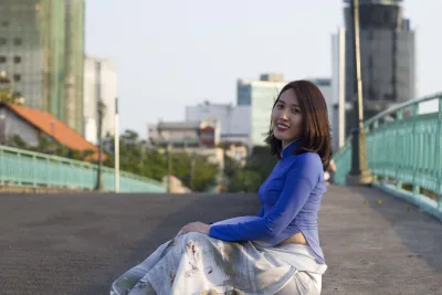 Áo dài xanh mộc mạc [GUPFTB]